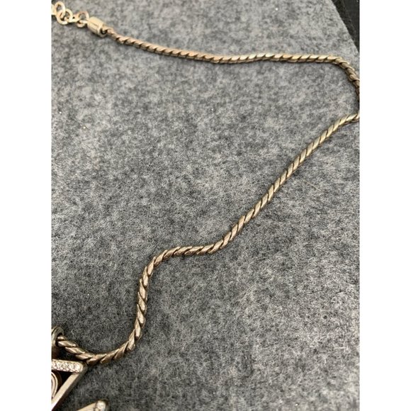 Brighton Maltese Cross   15.5" Chain (adustable to 20" Silver and Clear Stone - Picture 5 of 7